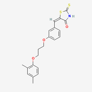 molecular formula C21H21NO3S2 B4702549 5-{3-[3-(2,4-dimethylphenoxy)propoxy]benzylidene}-2-thioxo-1,3-thiazolidin-4-one 