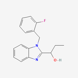 1-[1-(2-fluorobenzyl)-1H-benzimidazol-2-yl]-1-propanol