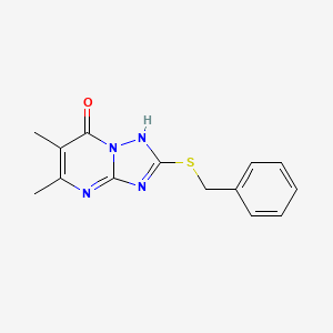 2-(benzylthio)-5,6-dimethyl[1,2,4]triazolo[1,5-a]pyrimidin-7(4H)-one