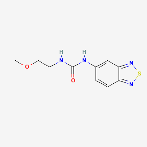 molecular formula C10H12N4O2S B4702631 N-2,1,3-benzothiadiazol-5-yl-N'-(2-methoxyethyl)urea 