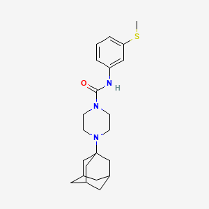 molecular formula C22H31N3OS B4702636 4-(1-adamantyl)-N-[3-(methylthio)phenyl]-1-piperazinecarboxamide 