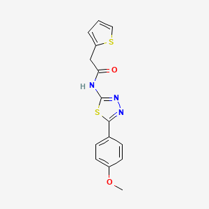 molecular formula C15H13N3O2S2 B4702638 N-[5-(4-methoxyphenyl)-1,3,4-thiadiazol-2-yl]-2-(2-thienyl)acetamide 