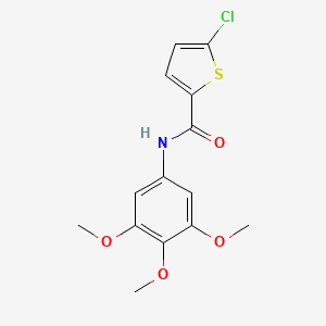 molecular formula C14H14ClNO4S B4702661 5-chloro-N-(3,4,5-trimethoxyphenyl)-2-thiophenecarboxamide 