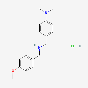 molecular formula C17H23ClN2O B4702667 [4-(dimethylamino)benzyl](4-methoxybenzyl)amine hydrochloride 