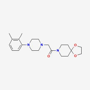 molecular formula C21H31N3O3 B4702697 8-{[4-(2,3-dimethylphenyl)-1-piperazinyl]acetyl}-1,4-dioxa-8-azaspiro[4.5]decane 