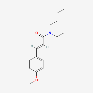 molecular formula C16H23NO2 B4702768 N-butyl-N-ethyl-3-(4-methoxyphenyl)acrylamide 