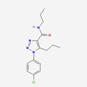 molecular formula C15H19ClN4O B4702828 1-(4-氯苯基)-N,5-二丙基-1H-1,2,3-三唑-4-甲酰胺 
