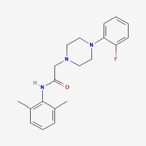molecular formula C20H24FN3O B4702910 N-(2,6-dimethylphenyl)-2-[4-(2-fluorophenyl)-1-piperazinyl]acetamide 