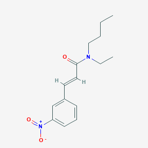 molecular formula C15H20N2O3 B4702977 N-butyl-N-ethyl-3-(3-nitrophenyl)acrylamide 