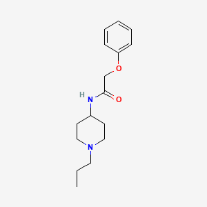 molecular formula C16H24N2O2 B4703007 2-phenoxy-N-(1-propyl-4-piperidinyl)acetamide 
