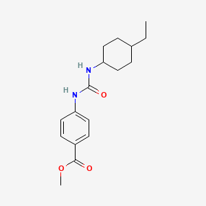 molecular formula C17H24N2O3 B4703009 methyl 4-({[(4-ethylcyclohexyl)amino]carbonyl}amino)benzoate 