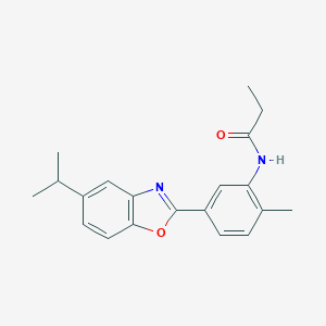 N-[5-(5-isopropyl-1,3-benzoxazol-2-yl)-2-methylphenyl]propanamide