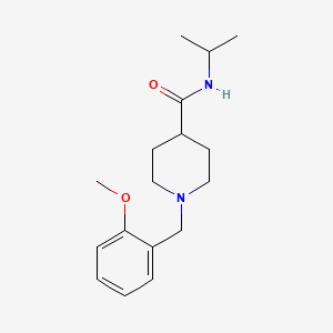 molecular formula C17H26N2O2 B4703035 N-isopropyl-1-(2-methoxybenzyl)-4-piperidinecarboxamide 