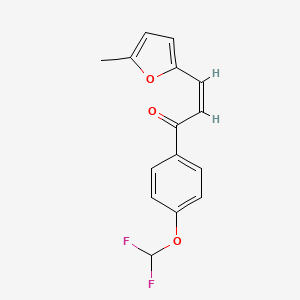 1-[4-(difluoromethoxy)phenyl]-3-(5-methyl-2-furyl)-2-propen-1-one