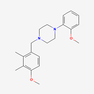 molecular formula C21H28N2O2 B4703060 1-(4-methoxy-2,3-dimethylbenzyl)-4-(2-methoxyphenyl)piperazine 