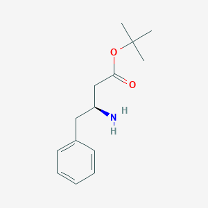 molecular formula C14H21NO2 B047031 (S)-叔丁基 3-氨基-4-苯基丁酸酯 CAS No. 120686-17-1