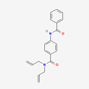 molecular formula C20H20N2O2 B4703112 N,N-diallyl-4-(benzoylamino)benzamide 