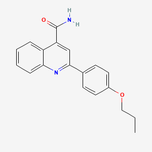 molecular formula C19H18N2O2 B4703115 2-(4-propoxyphenyl)-4-quinolinecarboxamide 