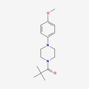 molecular formula C16H24N2O2 B4703147 1-(2,2-dimethylpropanoyl)-4-(4-methoxyphenyl)piperazine 