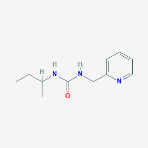 molecular formula C11H17N3O B4703168 N-(sec-butyl)-N'-(2-pyridinylmethyl)urea 