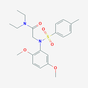 molecular formula C21H28N2O5S B4703178 N~2~-(2,5-dimethoxyphenyl)-N~1~,N~1~-diethyl-N~2~-[(4-methylphenyl)sulfonyl]glycinamide CAS No. 6169-63-7