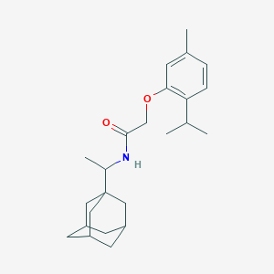 molecular formula C24H35NO2 B470319 N-[1-(1-adamantyl)ethyl]-2-(2-isopropyl-5-methylphenoxy)acetamide CAS No. 445416-69-3