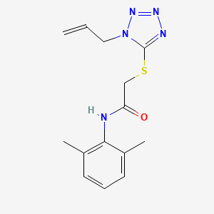 molecular formula C14H17N5OS B4703239 2-[(1-allyl-1H-tetrazol-5-yl)thio]-N-(2,6-dimethylphenyl)acetamide 