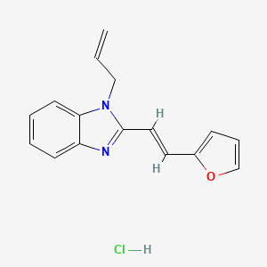 molecular formula C16H15ClN2O B4703264 1-allyl-2-[2-(2-furyl)vinyl]-1H-benzimidazole hydrochloride 