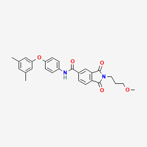 molecular formula C27H26N2O5 B4703302 N-[4-(3,5-dimethylphenoxy)phenyl]-2-(3-methoxypropyl)-1,3-dioxo-5-isoindolinecarboxamide 