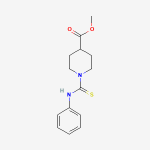 molecular formula C14H18N2O2S B4703317 methyl 1-(anilinocarbonothioyl)-4-piperidinecarboxylate 