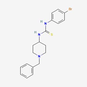 molecular formula C19H22BrN3S B4703350 N-(1-benzyl-4-piperidinyl)-N'-(4-bromophenyl)thiourea 