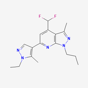 4-(difluoromethyl)-6-(1-ethyl-5-methyl-1H-pyrazol-4-yl)-3-methyl-1-propyl-1H-pyrazolo[3,4-b]pyridine