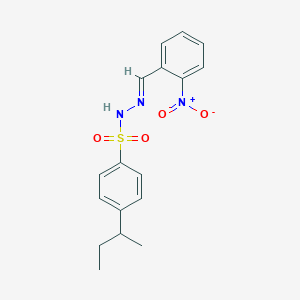 4-sec-butyl-N'-(2-nitrobenzylidene)benzenesulfonohydrazide