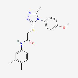 N-(3,4-dimethylphenyl)-2-{[4-(4-methoxyphenyl)-5-methyl-4H-1,2,4-triazol-3-yl]thio}acetamide