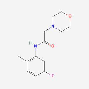 N-(5-fluoro-2-methylphenyl)-2-(4-morpholinyl)acetamide