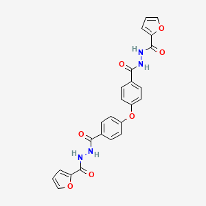 molecular formula C24H18N4O7 B4703455 N',N''-[oxybis(4,1-phenylenecarbonyl)]di(2-furohydrazide) 
