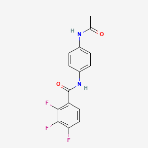molecular formula C15H11F3N2O2 B4703473 N-[4-(acetylamino)phenyl]-2,3,4-trifluorobenzamide 