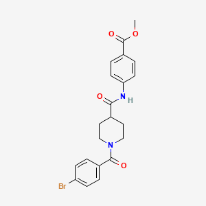 methyl 4-({[1-(4-bromobenzoyl)-4-piperidinyl]carbonyl}amino)benzoate