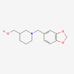 molecular formula C14H19NO3 B4703491 [1-(1,3-benzodioxol-5-ylmethyl)-3-piperidinyl]methanol 