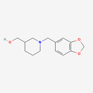 [1-(1,3-benzodioxol-5-ylmethyl)-3-piperidinyl]methanol