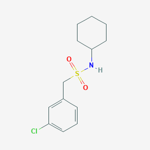 1-(3-chlorophenyl)-N-cyclohexylmethanesulfonamide