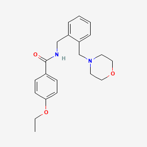 molecular formula C21H26N2O3 B4703598 4-ethoxy-N-[2-(4-morpholinylmethyl)benzyl]benzamide 