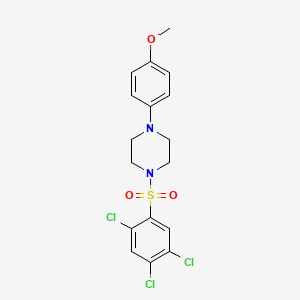 1-(4-methoxyphenyl)-4-[(2,4,5-trichlorophenyl)sulfonyl]piperazine