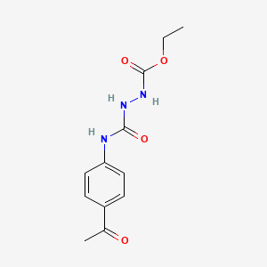 molecular formula C12H15N3O4 B4703656 ethyl 2-{[(4-acetylphenyl)amino]carbonyl}hydrazinecarboxylate 