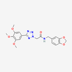 N-(1,3-benzodioxol-5-ylmethyl)-2-[5-(3,4,5-trimethoxyphenyl)-2H-tetrazol-2-yl]acetamide