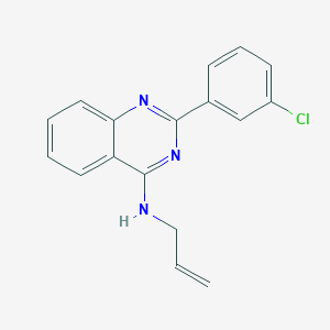 molecular formula C17H14ClN3 B4703711 N-allyl-2-(3-chlorophenyl)-4-quinazolinamine 