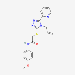 molecular formula C19H19N5O2S B4703720 2-{[4-allyl-5-(2-pyridinyl)-4H-1,2,4-triazol-3-yl]thio}-N-(4-methoxyphenyl)acetamide CAS No. 587010-28-4