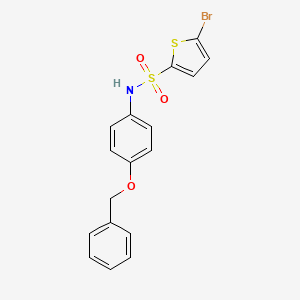 N-[4-(benzyloxy)phenyl]-5-bromo-2-thiophenesulfonamide