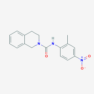 molecular formula C17H17N3O3 B4703731 N-(2-methyl-4-nitrophenyl)-3,4-dihydro-2(1H)-isoquinolinecarboxamide 