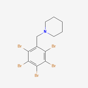 molecular formula C12H12Br5N B4703755 1-(pentabromobenzyl)piperidine 